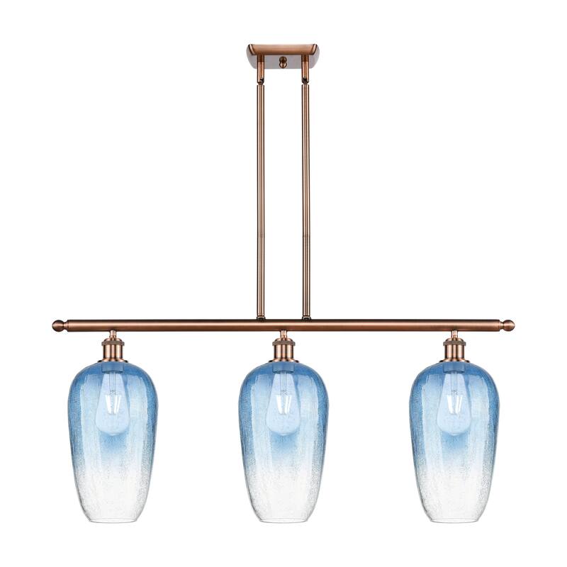 Innovations Lighting Endless Possibilities Ballston - Brookhaven Flute - 3 Light 36" Stem Hung Island Light