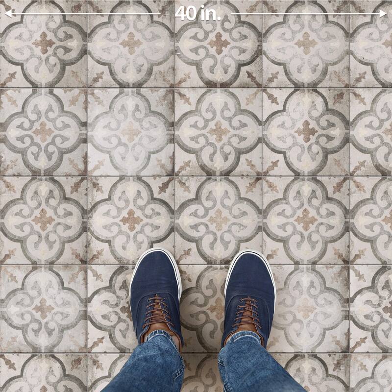 Merola Tile D'Anticatto Decor Palazzo 8-3/4" x 8-3/4" Porcelain Floor and Wall Tile