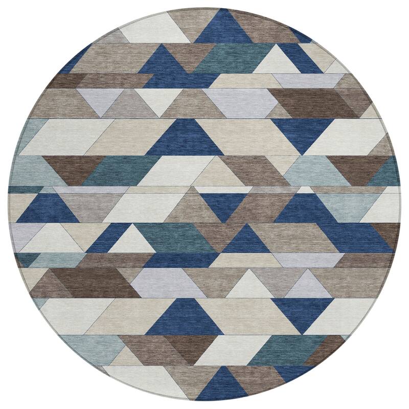 Machine Washable Indoor/ Outdoor Modern DeVaughn Chantille Rug