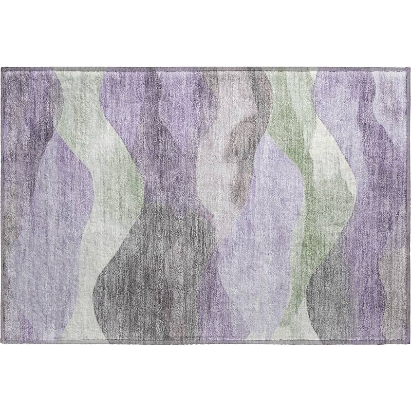 Premium Washable Super Soft Modern Waves Mayfield Rug