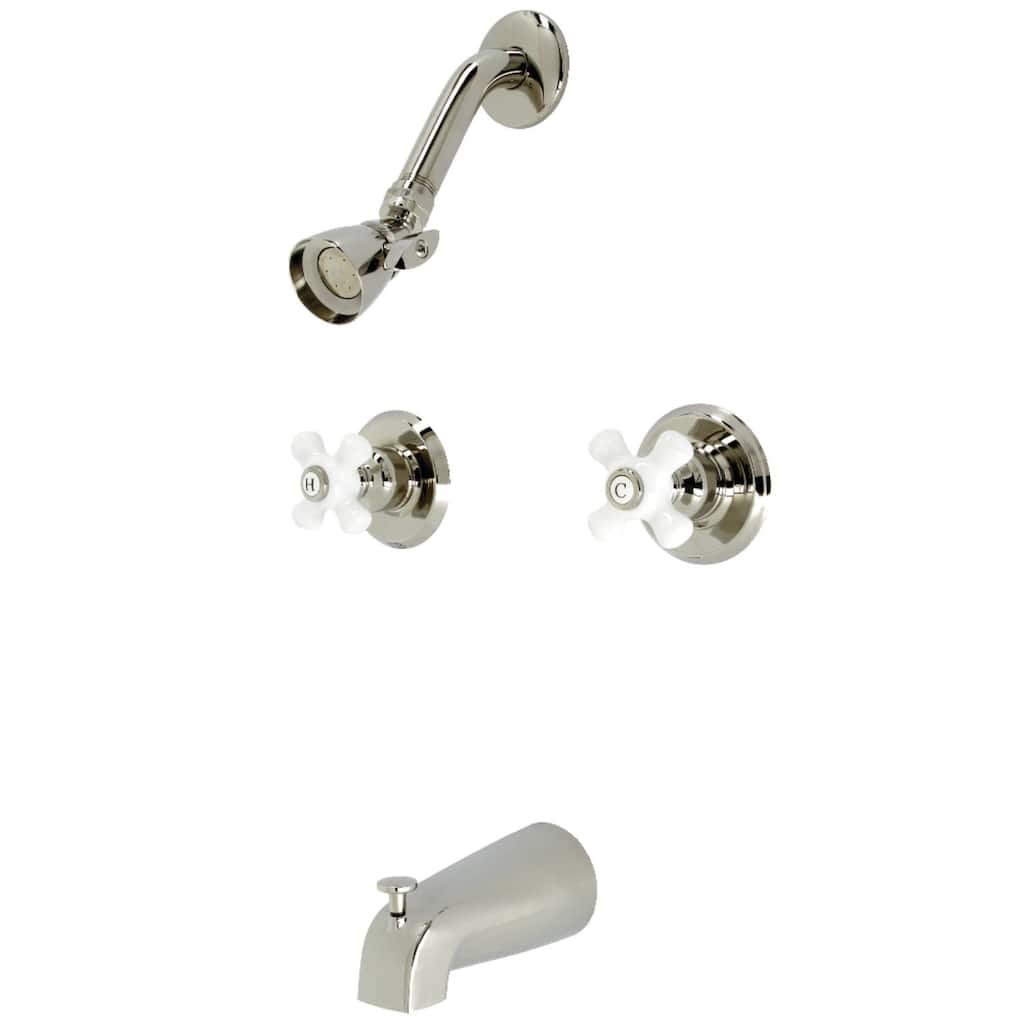 Kingston Brass KB246PX Victorian Tub and Shower Trim Package with 1.8