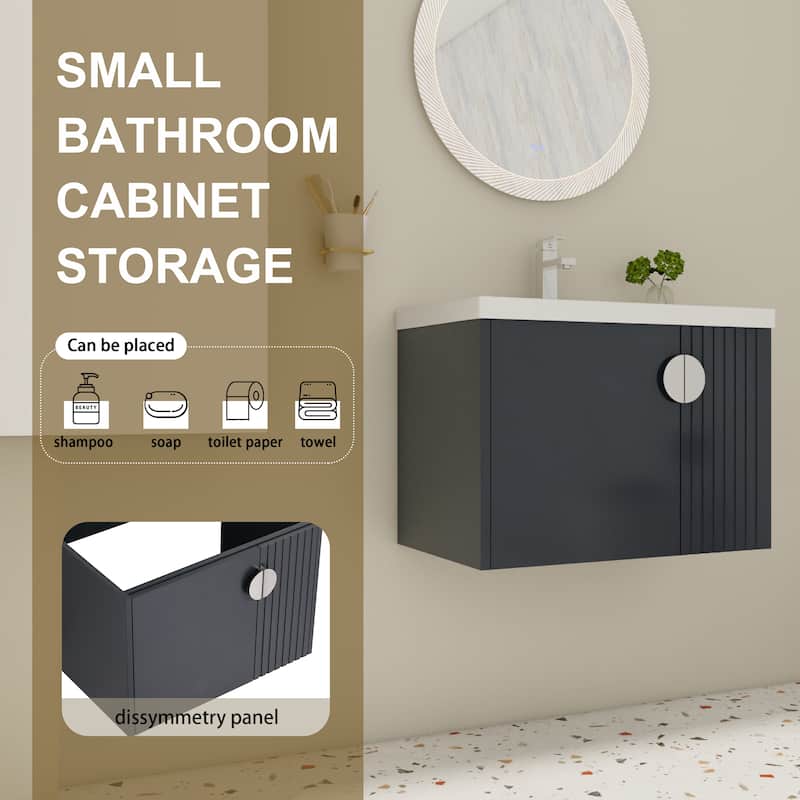 28 Inch Bathroom Vanity with Ceramic Sink