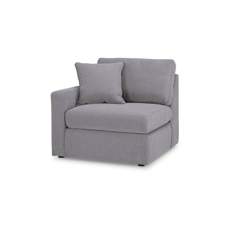 Signature Design by Ashley Modmax 4-Piece Sectional with Chaise and Audio Console - 126"W x 68"D x 36"H