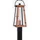preview thumbnail 1 of 5, Carolina 1-Light Aged Copper Outdoor Post Lantern