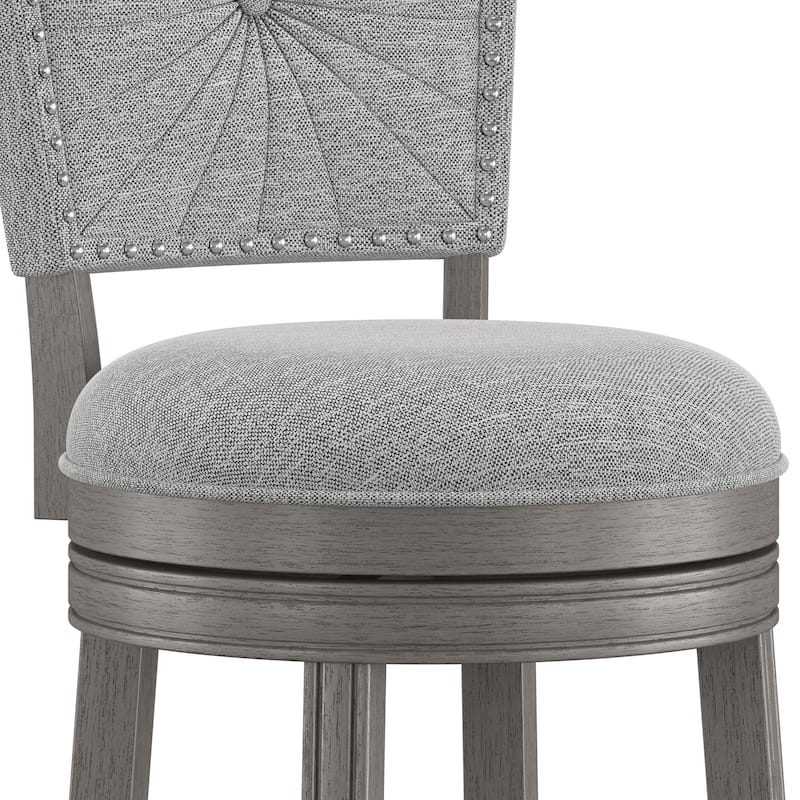 Hillsdale Santa Clara II Swivel Stool, Antique Gray