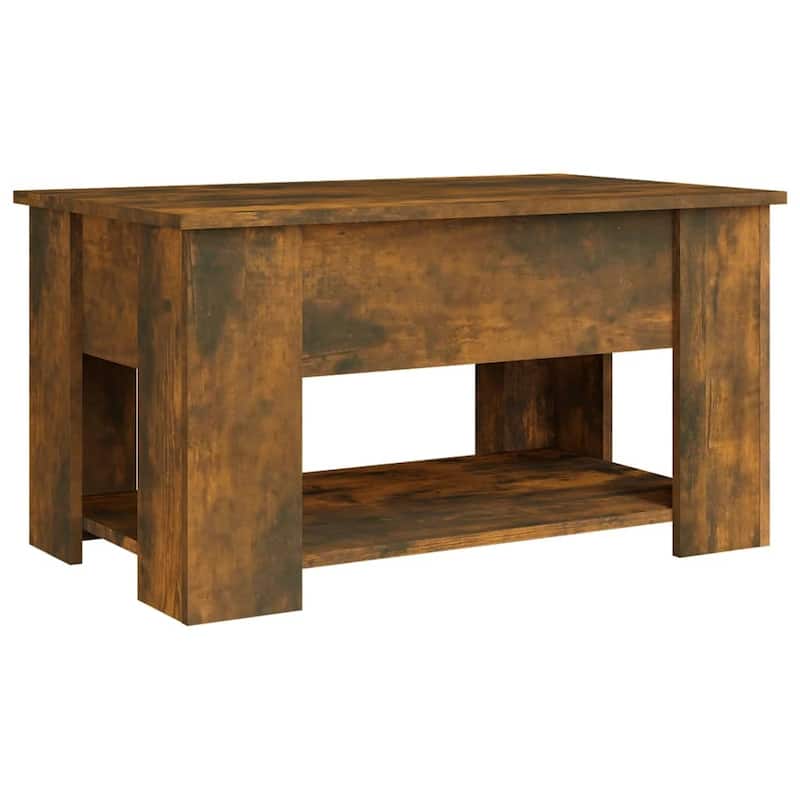 vidaXL Coffee Table Lift Top End Table Accent Side Sofa Table Engineered Wood - 31.1" x 19.3" x 16.1"