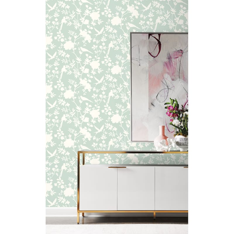 Luxe Haven Mono Toile Peel and Stick Wallpaper