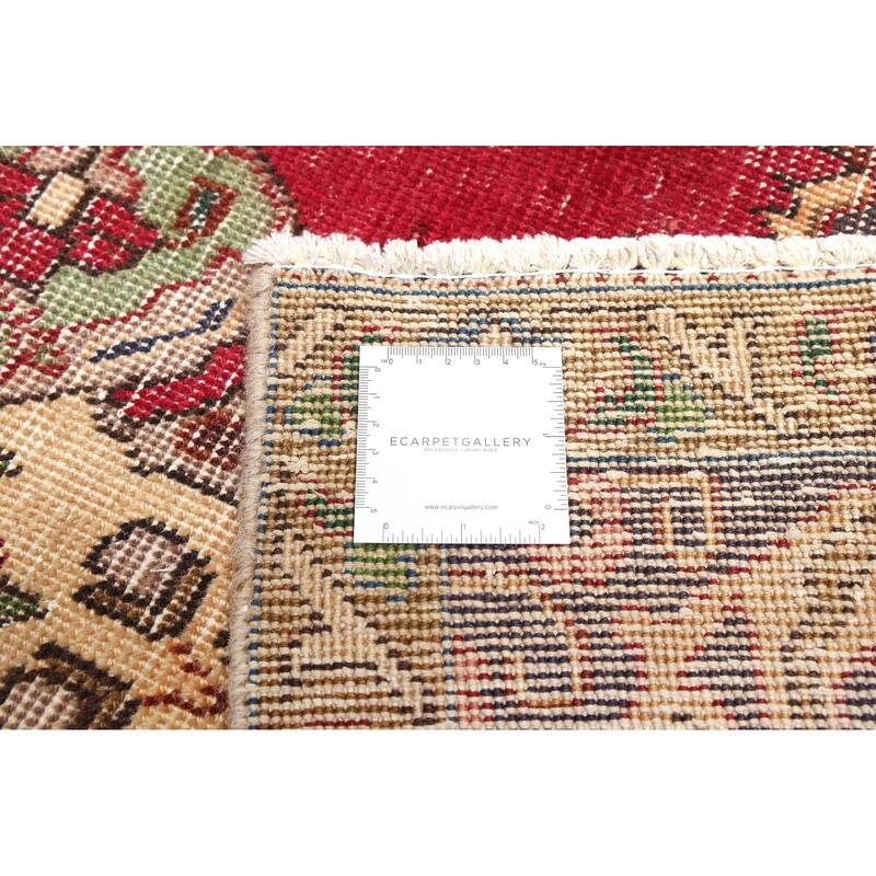 ECARPETGALLERY Hand-knotted Antalya Vintage Red Wool Rug - 9'6 x 12'8