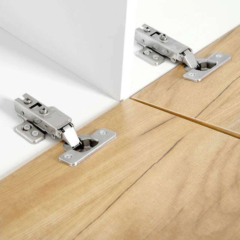 Extendable TV Stand with 3 Tier Bookshelves and Sliding Tabletop