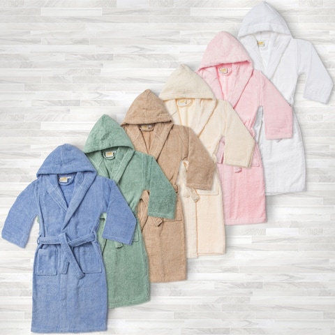 Superior Collection Luxurious Cotton Kids Hooded Bath Robe