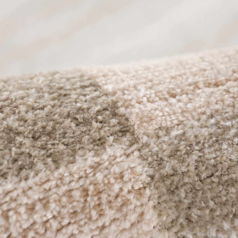 Hauteloom Azrika Hallway, Kitchen Machine Washable Runner Rug - Dark Brown, Beige, Dark Beige - 2'7" x 7'3"