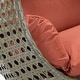 preview thumbnail 128 of 128, LeisureMod Modern 2-Person Egg Hanging Swing Chair with Beige Wicker, Oxford Fabric Cover, Patio Hammock Lounger and Cushions