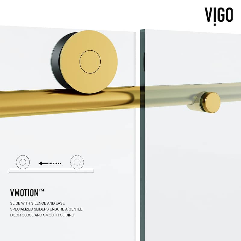 VIGO Elan Frameless Sliding Shower Door
