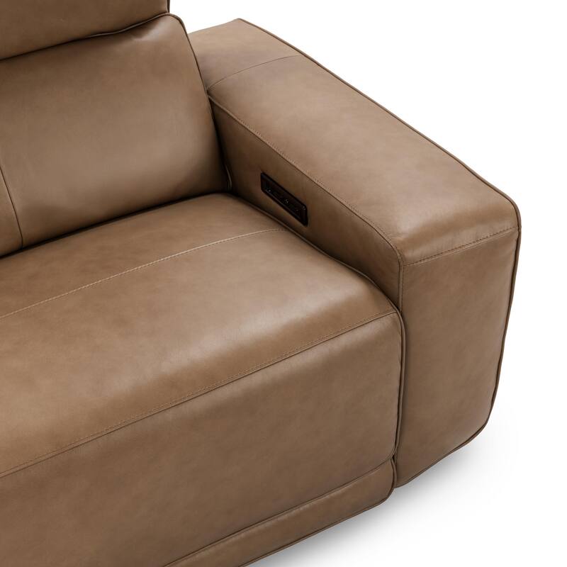Classic Home Kadon Zero Gravity Power Recliner Upholstered Leather Sofa