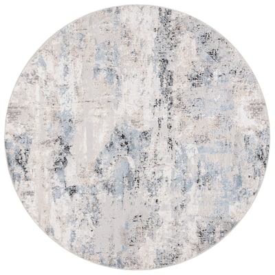 SAFAVIEH Quincy Raziye Modern Contemporary Abstract Rug - 6'7" Round
