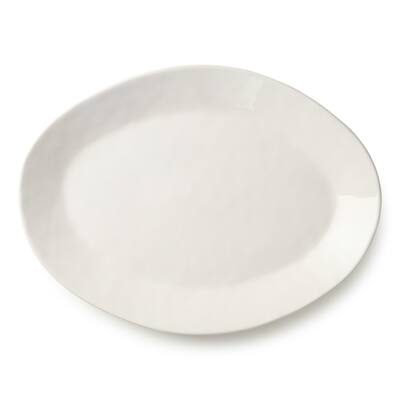 Certified International Linen Cream Oval Platter 16in x 12in - 16"W x 12"D x 1.5"H