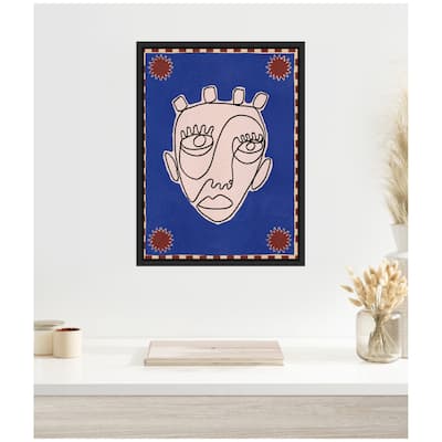 Kate and Laurel Sylvie Under The Sun 4 Framed Canvas by Shatha Al Dafai
