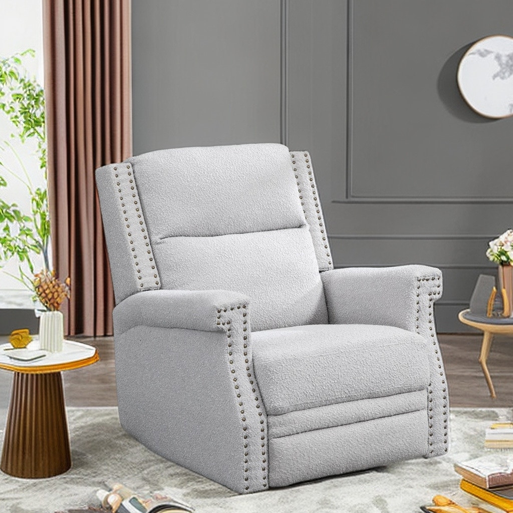 Manual Swivel Rocker Recliner Chair Recliner Single Sofa