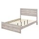 preview thumbnail 5 of 17, Rustic Full Pine Platform Bed Frame with Natural Wood Look