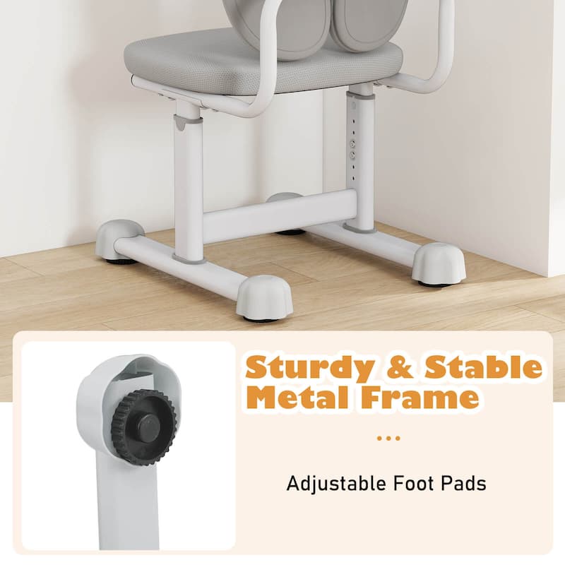 Costway Kids Desk Chair with Double Back Support Adjustable Height - See Details