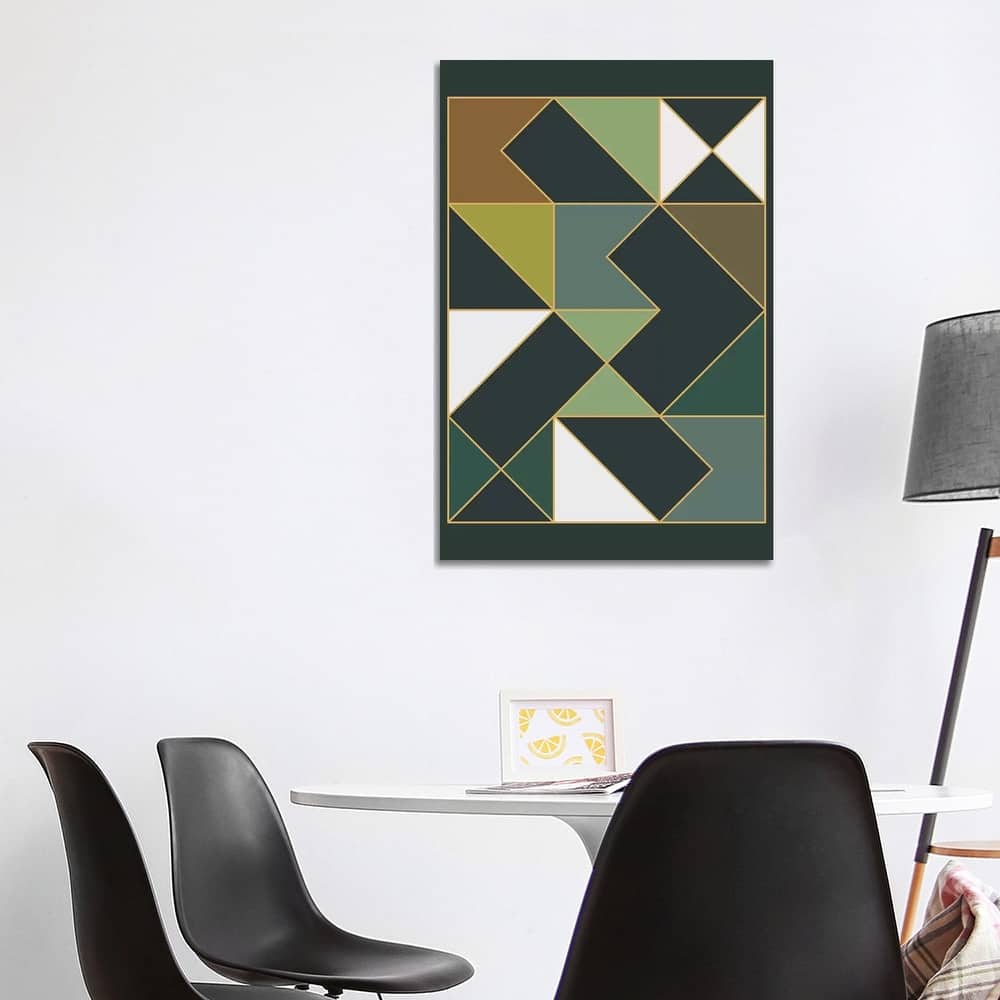 iCanvas "Deco Geometric II" by The Old Art Studio Canvas Print