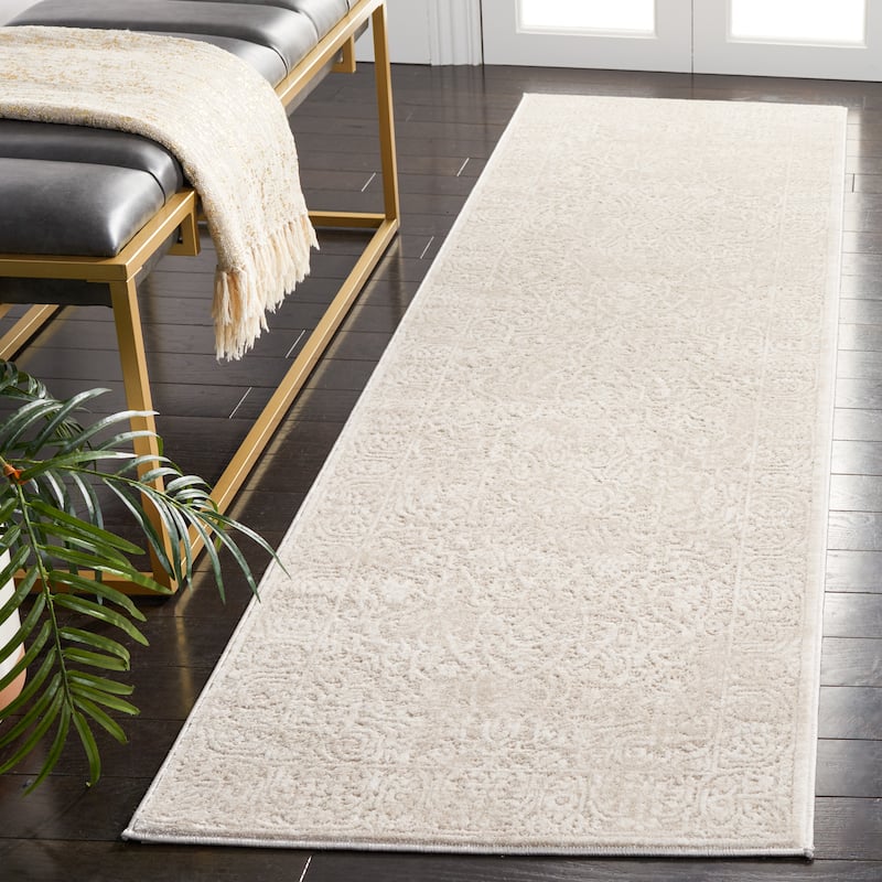 SAFAVIEH Reflection Suhad Oriental Rug - 2'3" x 8' Runner - Creme/Ivory - Runner
