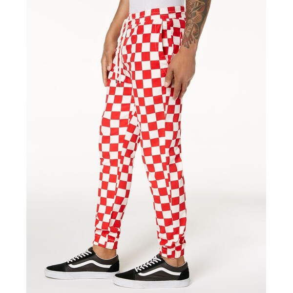checkered sweatpants mens