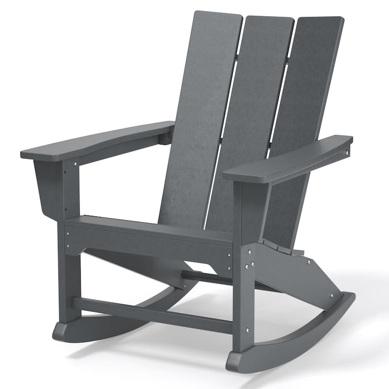 Outdoor Rocking Chairs All-Weather Resistant HDPE Poly Wood