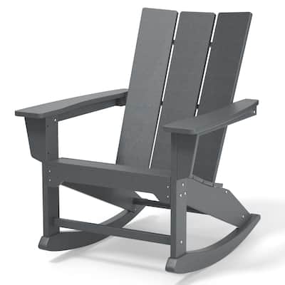 Outdoor Rocking Chairs All-Weather Resistant HDPE Poly Wood
