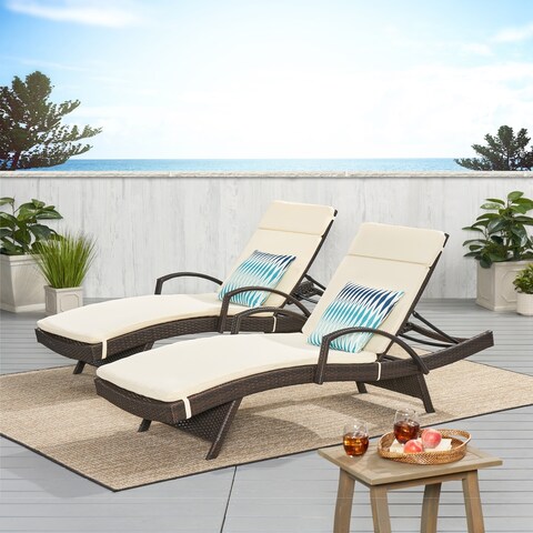 Vilano Outdoor Cushioned Lounge Chair (Set of 2) by Havenside Home