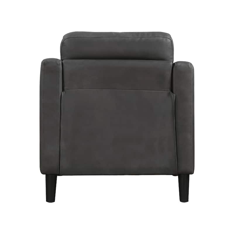 Reagan Polished Microfiber Living Room Tufted Club Chair