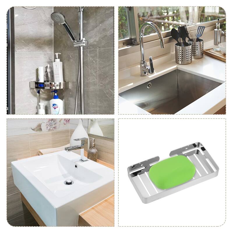 Wall Mounted Soap Dish Holder, 304 Stainless Steel Soap Tray