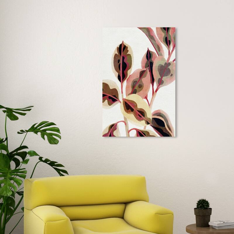 Wynwood Studio Canvas Floral and Botanical Little Botanist Pink and Light Pink Modern & Contemporary Wall Art Canvas Print - 30 x 20