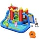 preview thumbnail 12 of 11, Costway Inflatable Bouncer Water Slide Bounce House Splash Pool with Blower