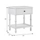 preview thumbnail 8 of 20, Walker Edison Easy Assembly Solid Wood 1-Drawer Nightstand