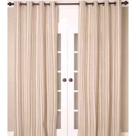 India's Heritage Linen Cotton Grommet Curtain - Single Curtain Panel