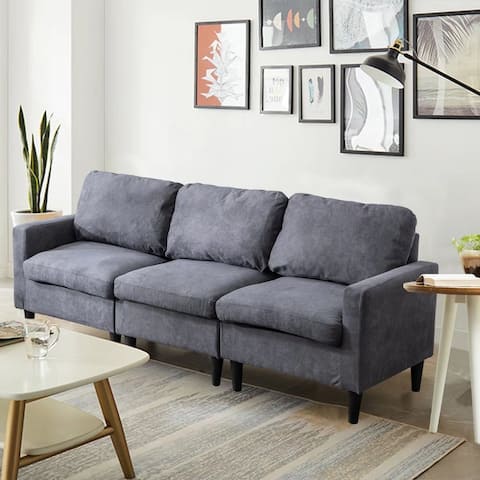 DIY Convertible Sectional Sofa Couch with Ottoman