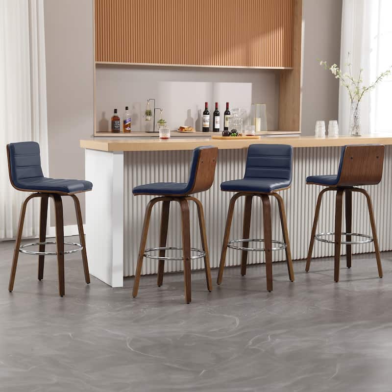 26"/29" Faux Leather Swivel Bar/Counter Stools, Set of 2/3
