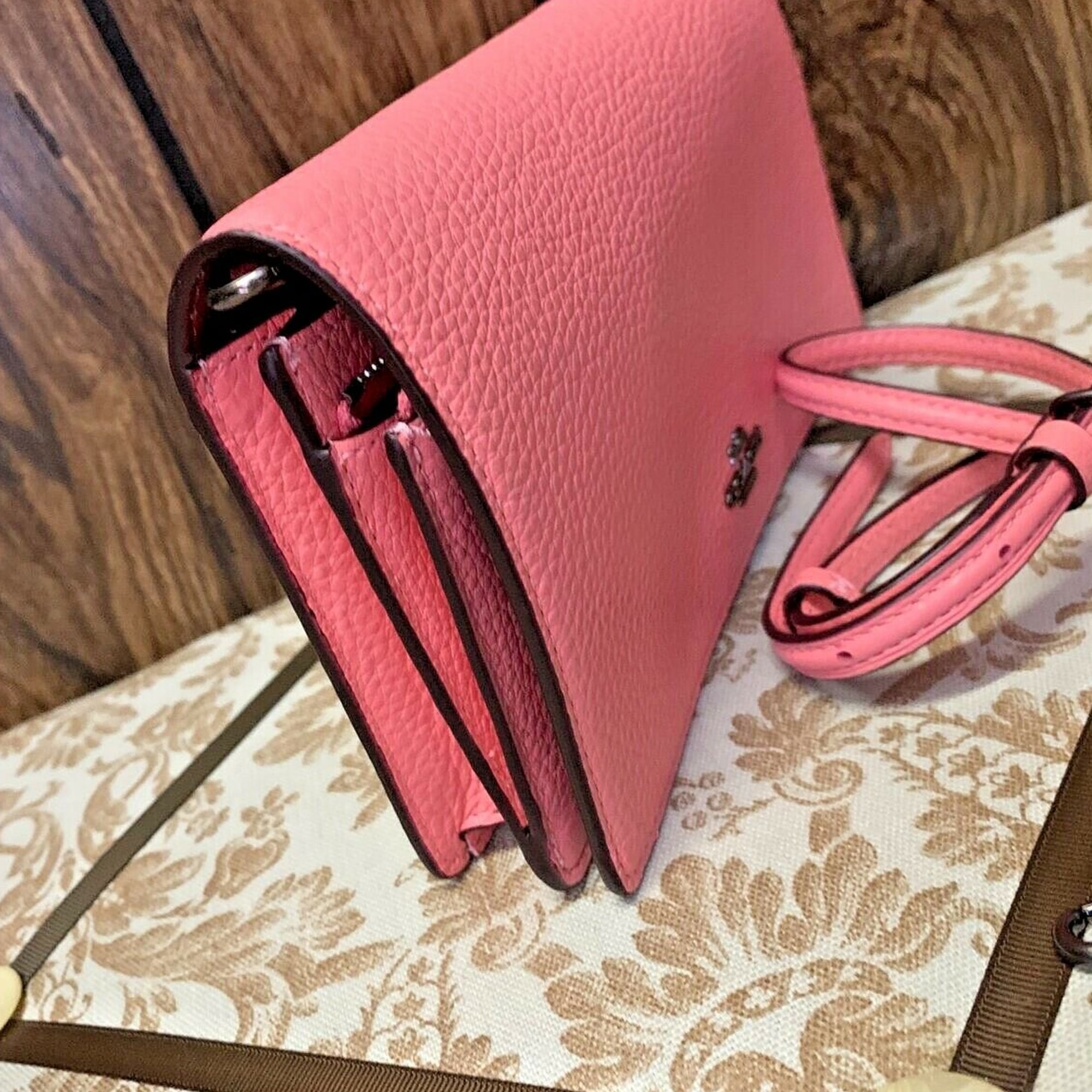 leather fold over purse