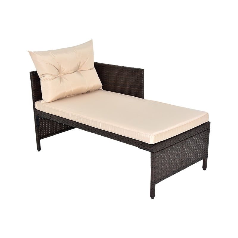 Outdoor PE Wicker Sectionl Lounge Sofa Set