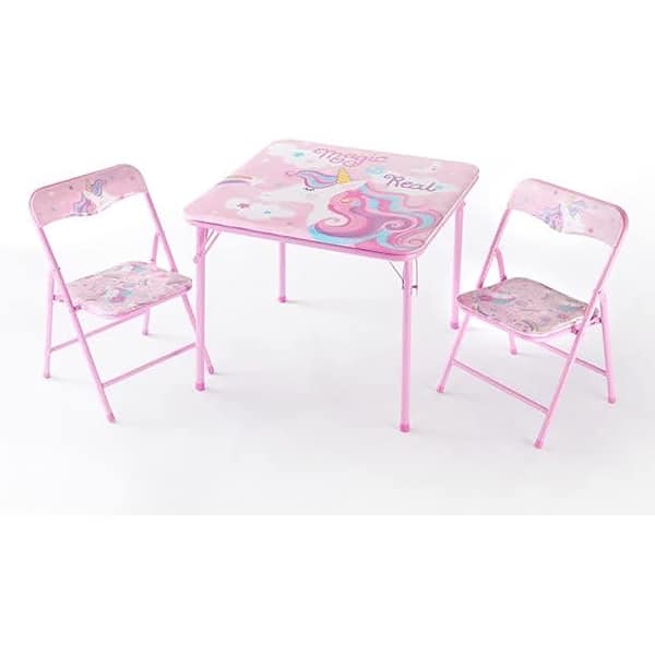 slide 2 of 6, Heritage Kids Unicorn 3 Piece Table and Chair Set