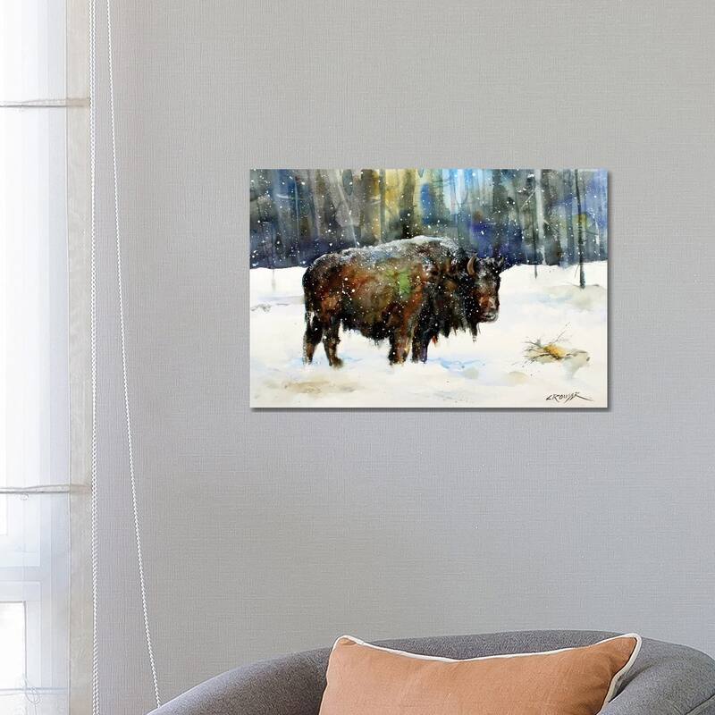 iCanvas "Bison" by Dean Crouser Canvas Print - 18x26x1.5