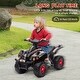 preview thumbnail 4 of 9, 6V Electric Ride-On Kids ATV Quad with Forward Drive, Music, and Versatile Terrain Capability for Ages 2-6 - Black