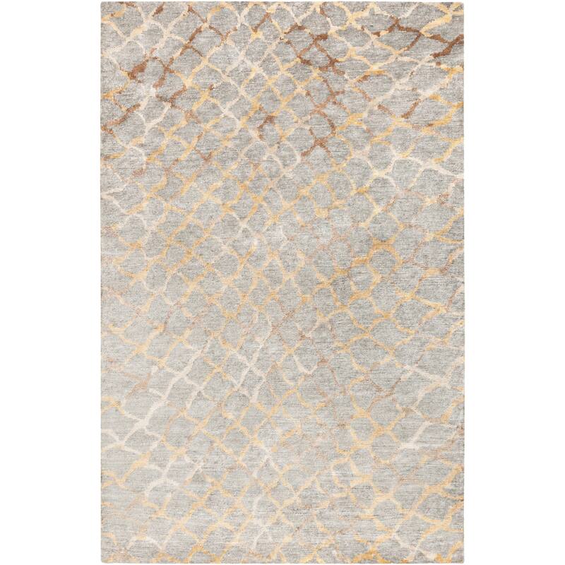Hand-Knotted Arnav Animal Viscose Area Rug