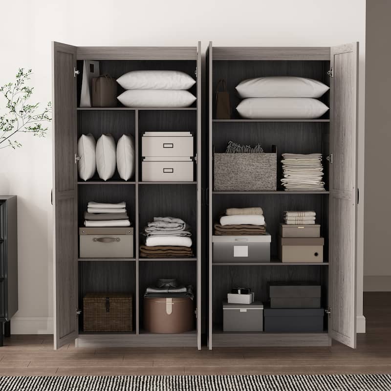 Manhattan Comfort 2-Piece Modern Cornelia Storage Closet