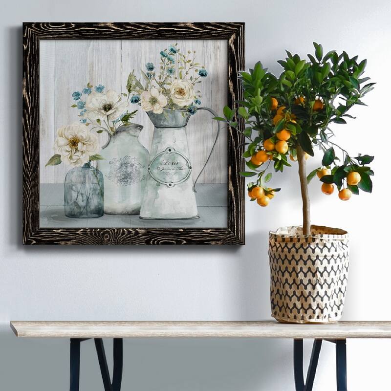 French Garden Flowers I-Premium Framed Canvas - Ready to Hang