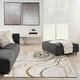 preview thumbnail 1 of 12, Nourison Glam Indoor Cream/Ivory Abstract Area Rug 4' x 6' - Ivory - Rectangle
