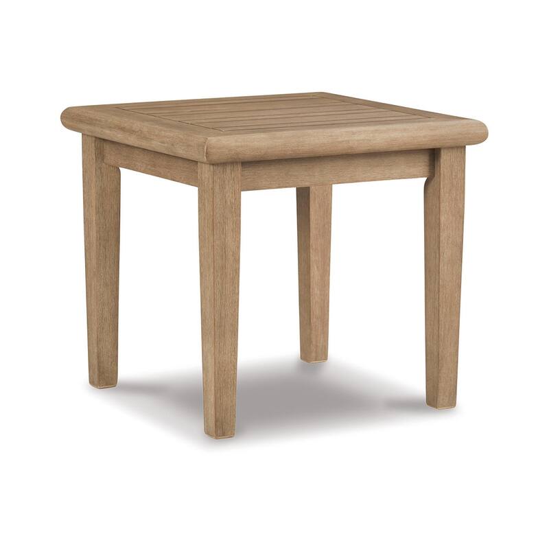 Signature Design by Ashley Gerianne Outdoor Brown Square End Table - 24" W x 24" D x 22" H