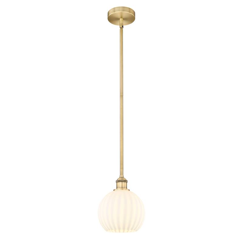 Innovations Lighting 616-1S 10 8 White Venetian Pendant White Venetian