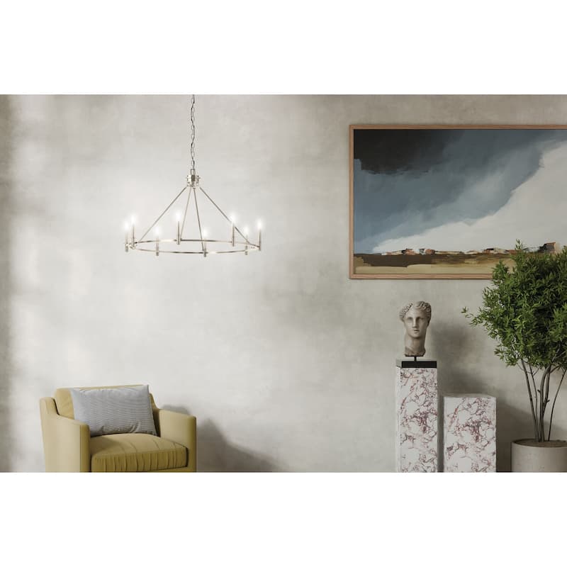 Kichler 52706 Carrick 8 Light 41" Wide Taper Candle Ring Chandelier
